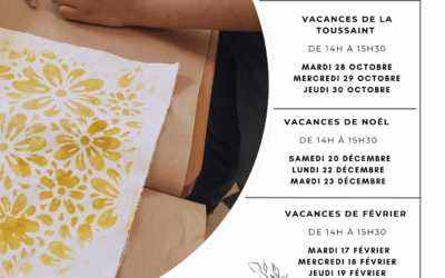 Calendrier 2025/2026 des ateliers teinture végétale enfants